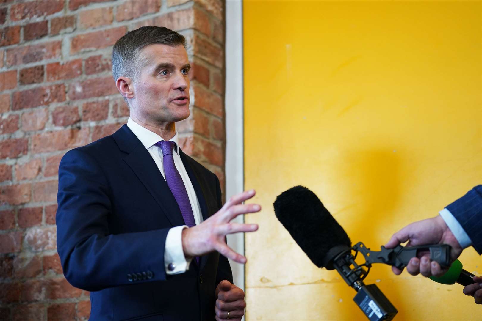 Transport Secretary Mark Harper defended the Home Secretary during an interview on GMB (Jacob King/PA)