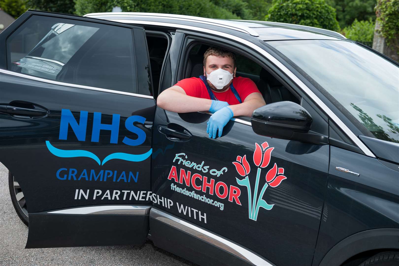 Matthew Smith with one of the vehicals provided by the NHS in support of the Home from Home service.
