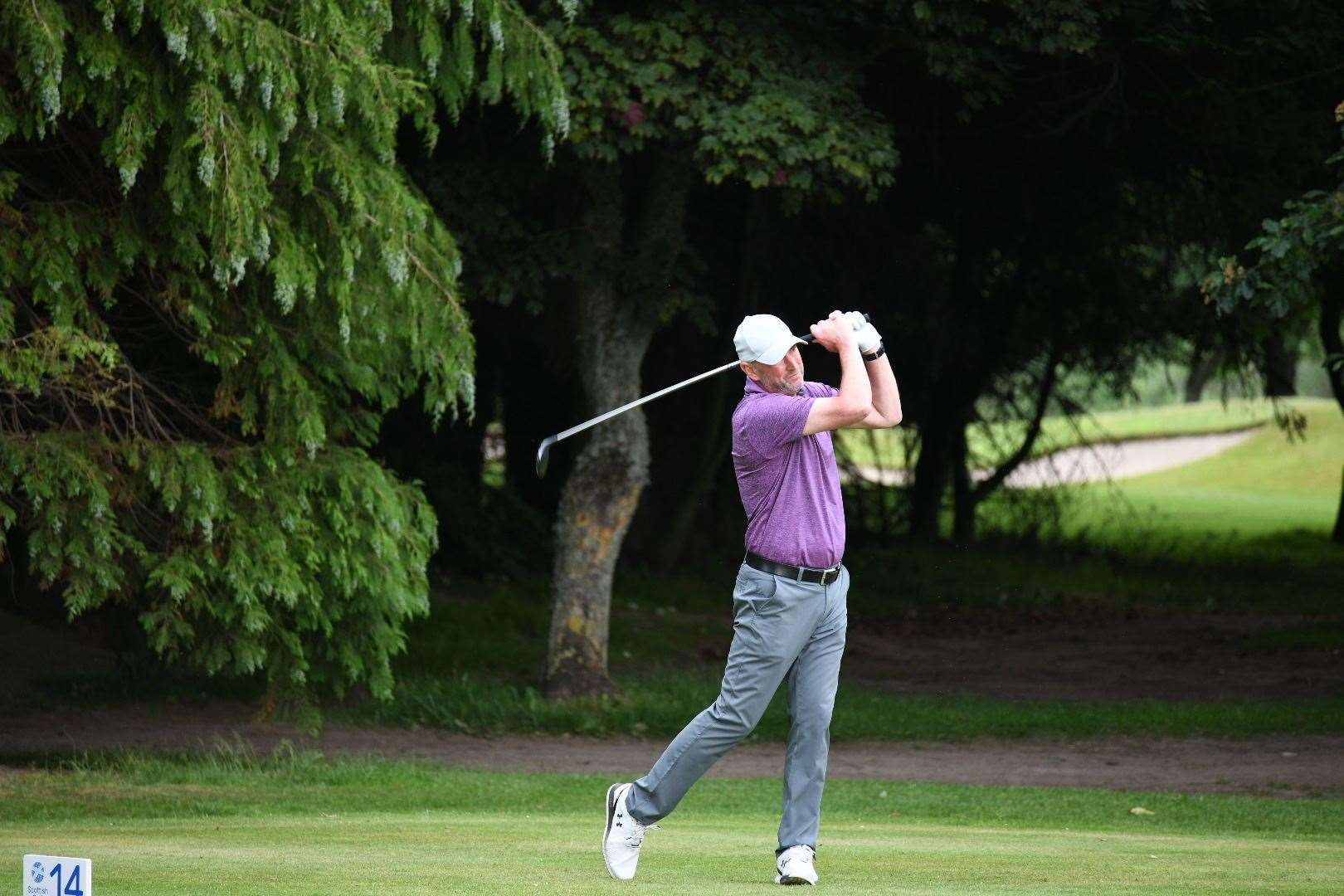 First round leader David Logie. Photo: Scottish Golf.