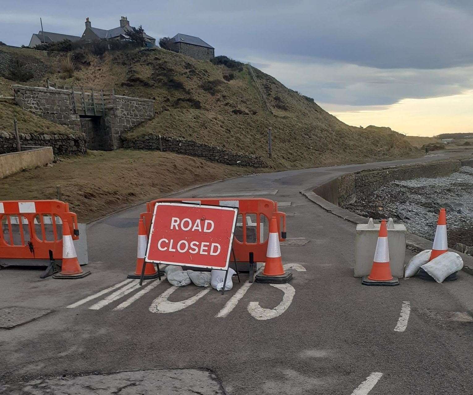 The road will be closed for a further 11 weeks from the start of February.