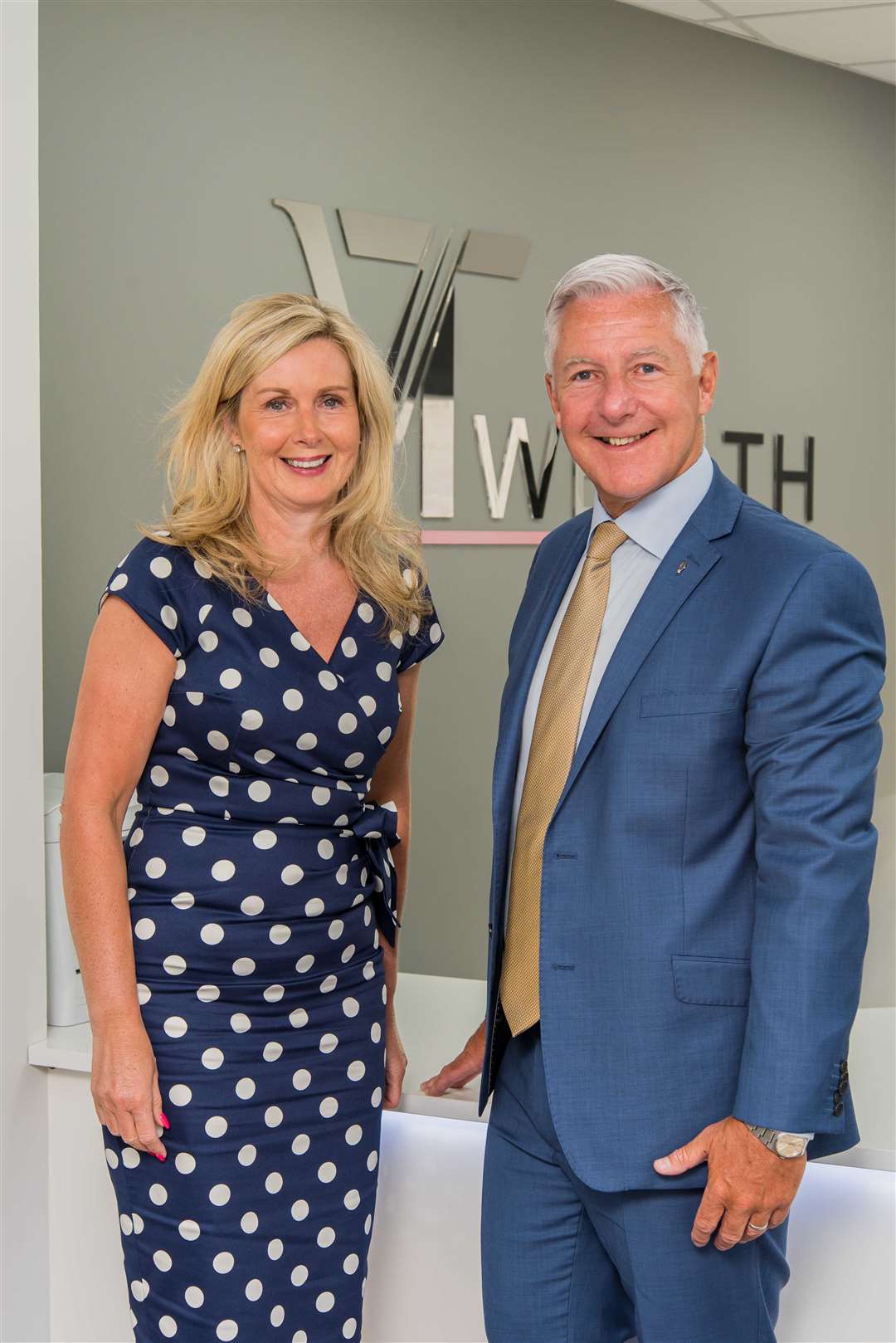Husband and wife Vee and George Thom, who head up VT Wealth in Aberdeen and Fraserburgh.