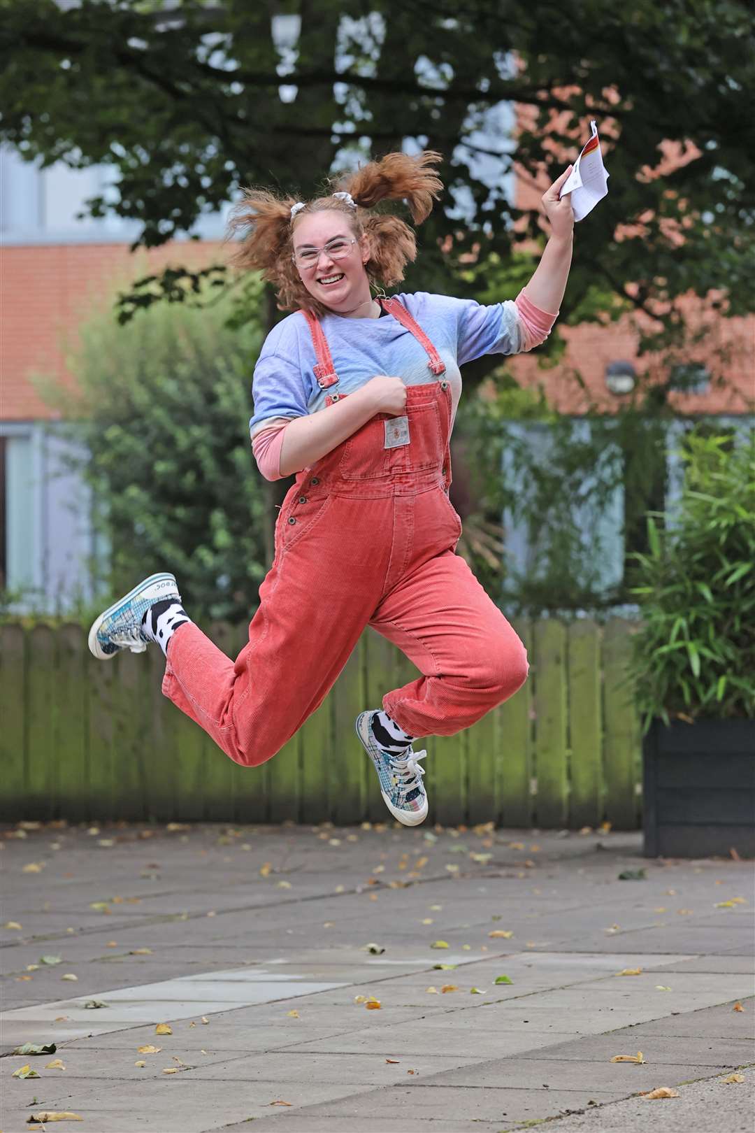 Head girl Mirran Morrison was thrilled by her A-level results (Liam McBurney/PA)_