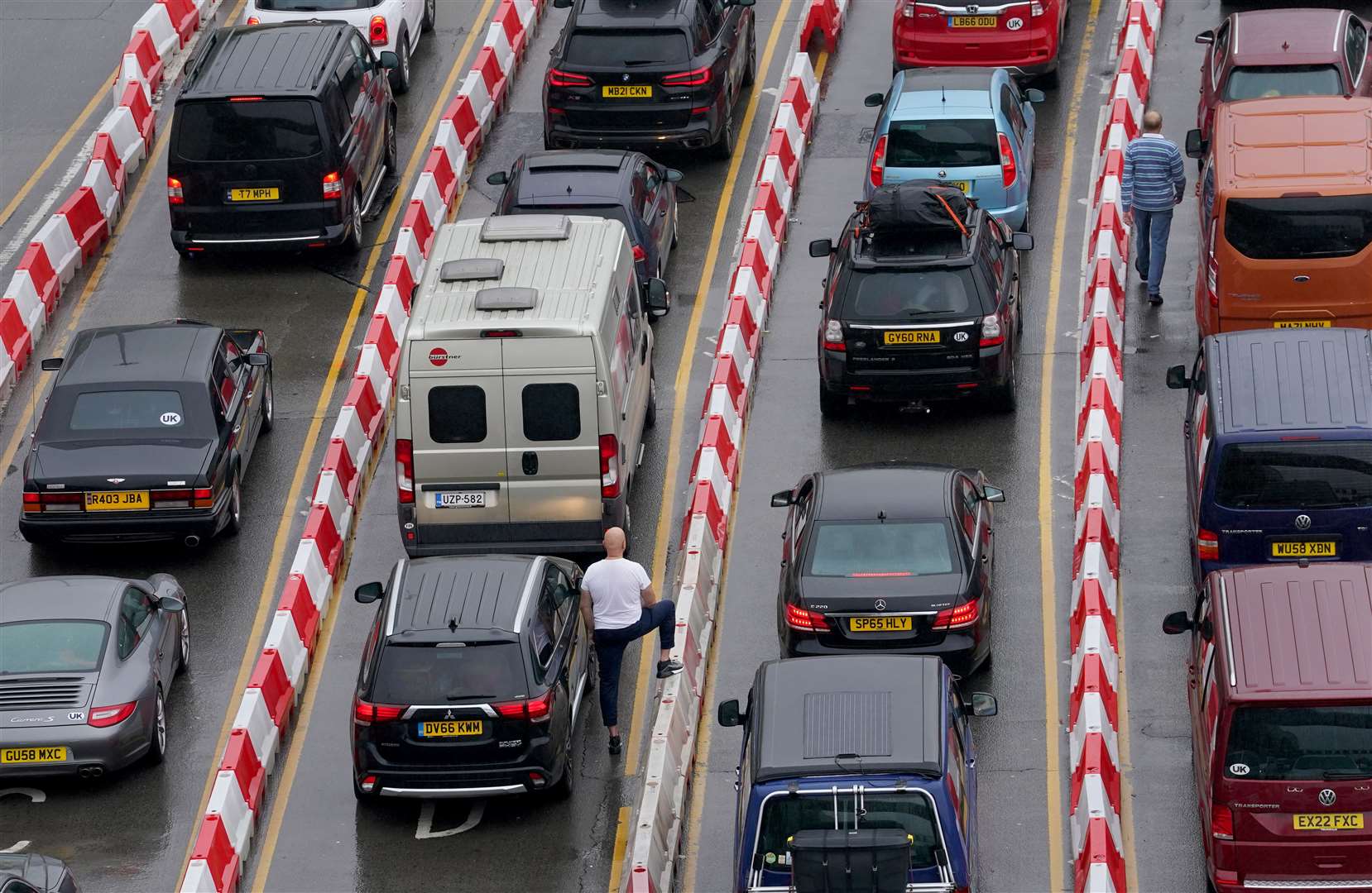 Expected car arrivals for Wednesday morning were estimated at a peak of more than 2,000 (Gareth Fuller/PA)