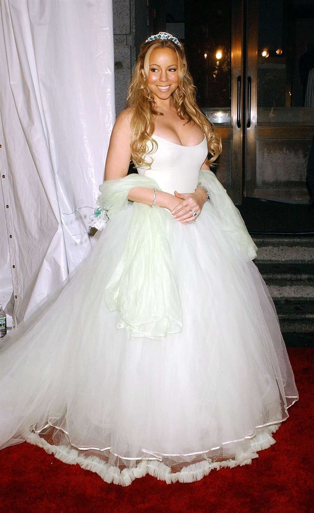 Mariah Carey wearing a Vera Wang gown, at Sean “P. Diddy” Combs’ 35th Birthday Ball in 2004 (Rich Lee/PA)