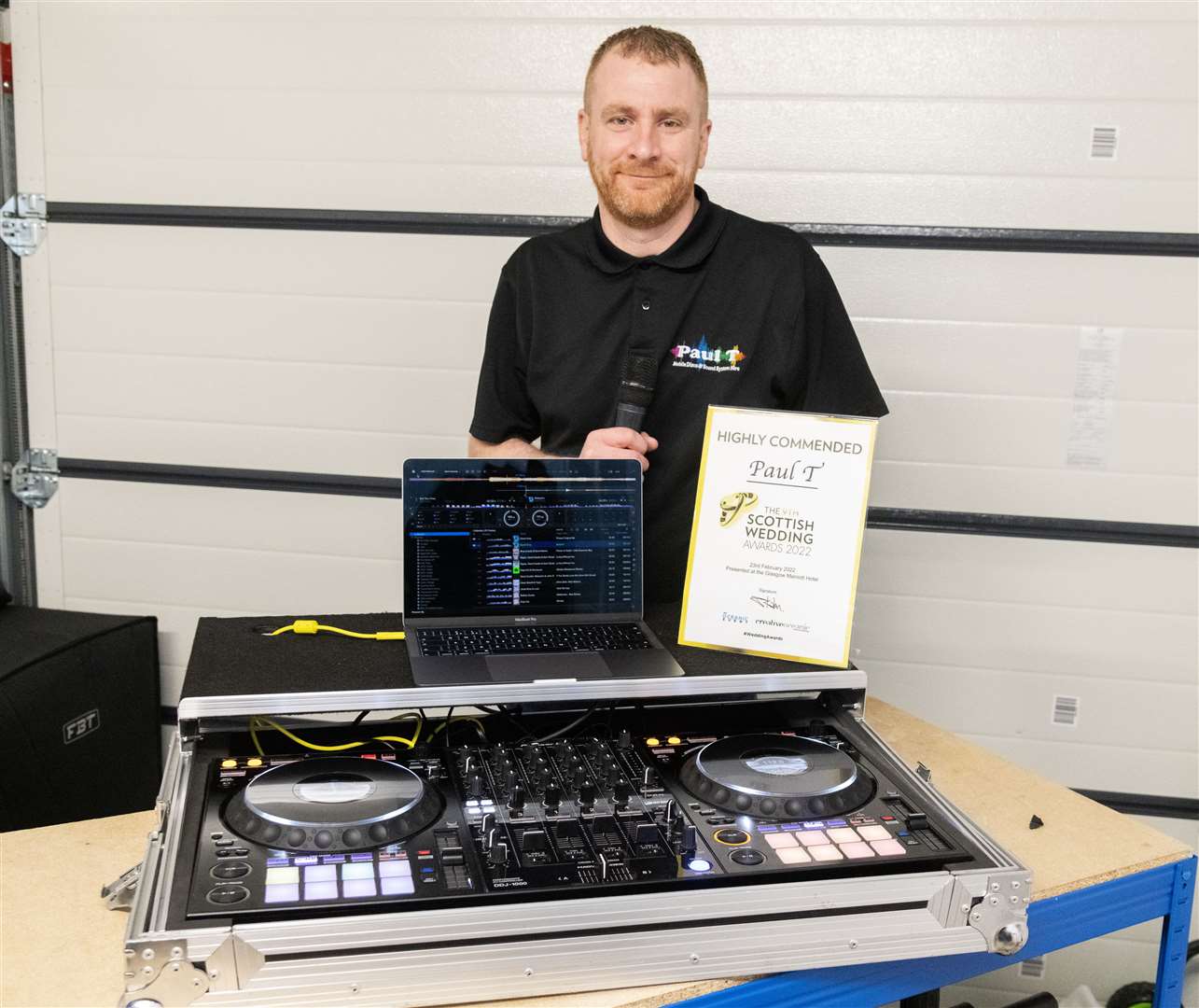 Buckie DJ Paul T is hoping to make it third time lucky at the Scottish Wedding Awards. Picture: Beth Taylor