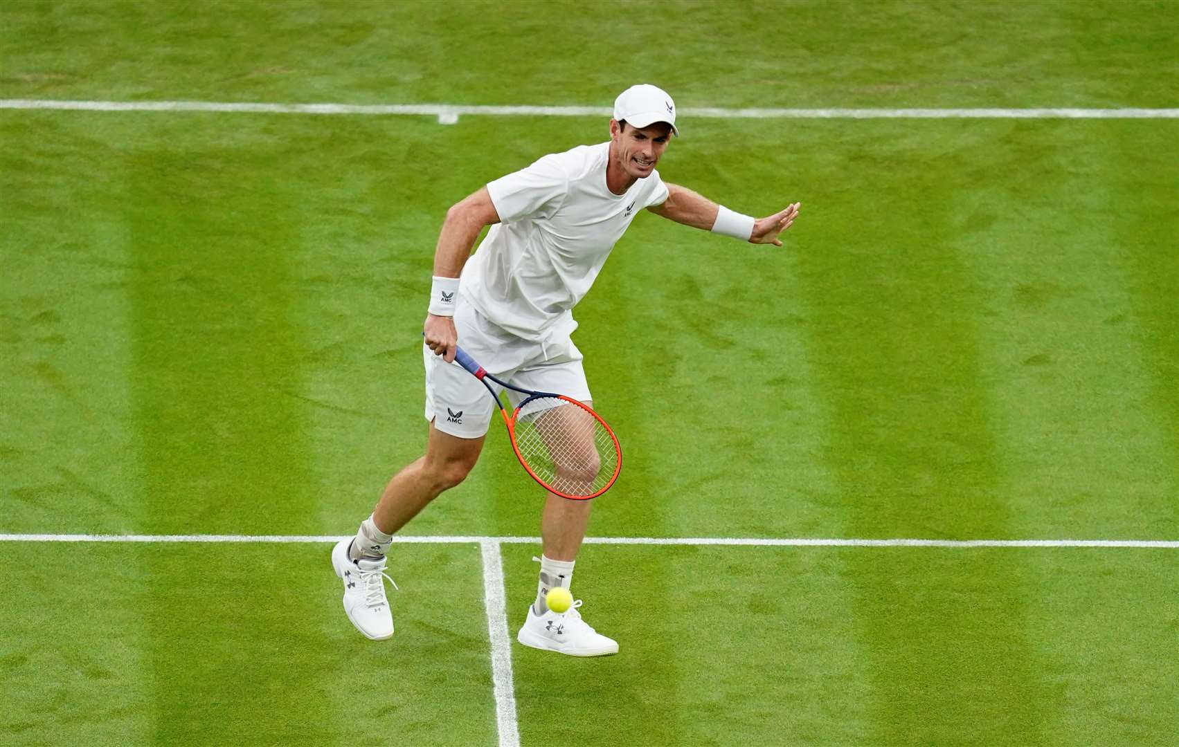 Andy Murray in action on Centre Court on Tuesday (John Walton/PA)