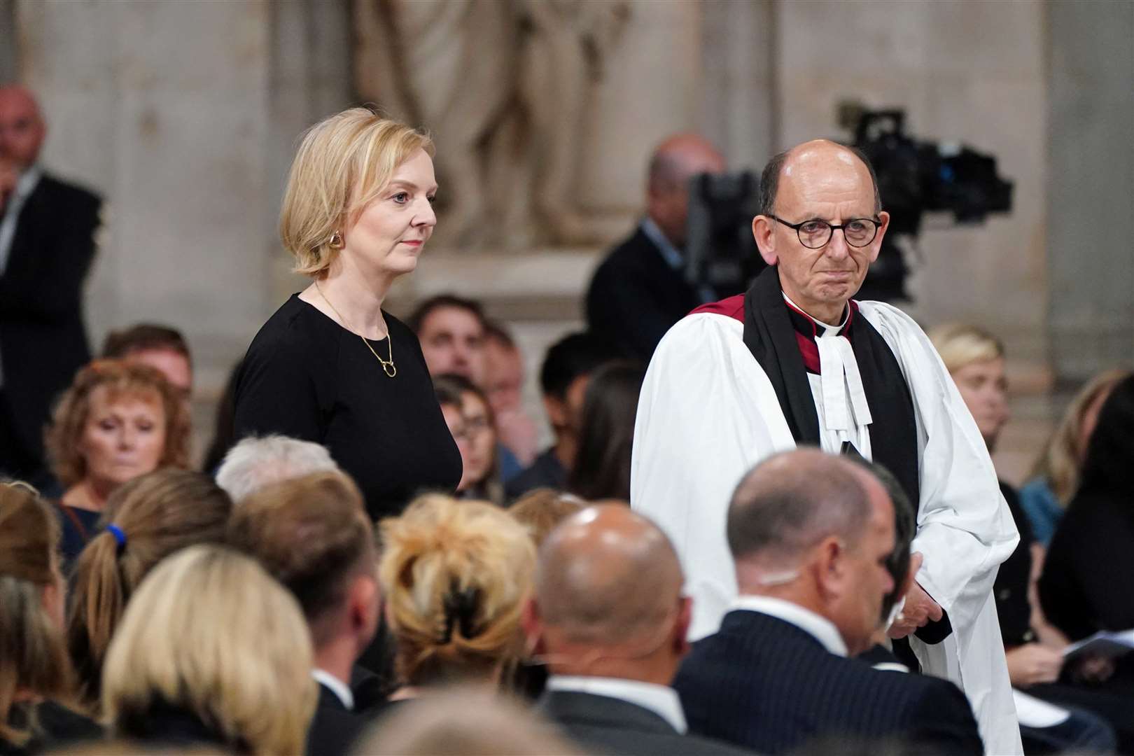Prime Minister Liz Truss at the service of prayer and reflection (Ian West/PA)