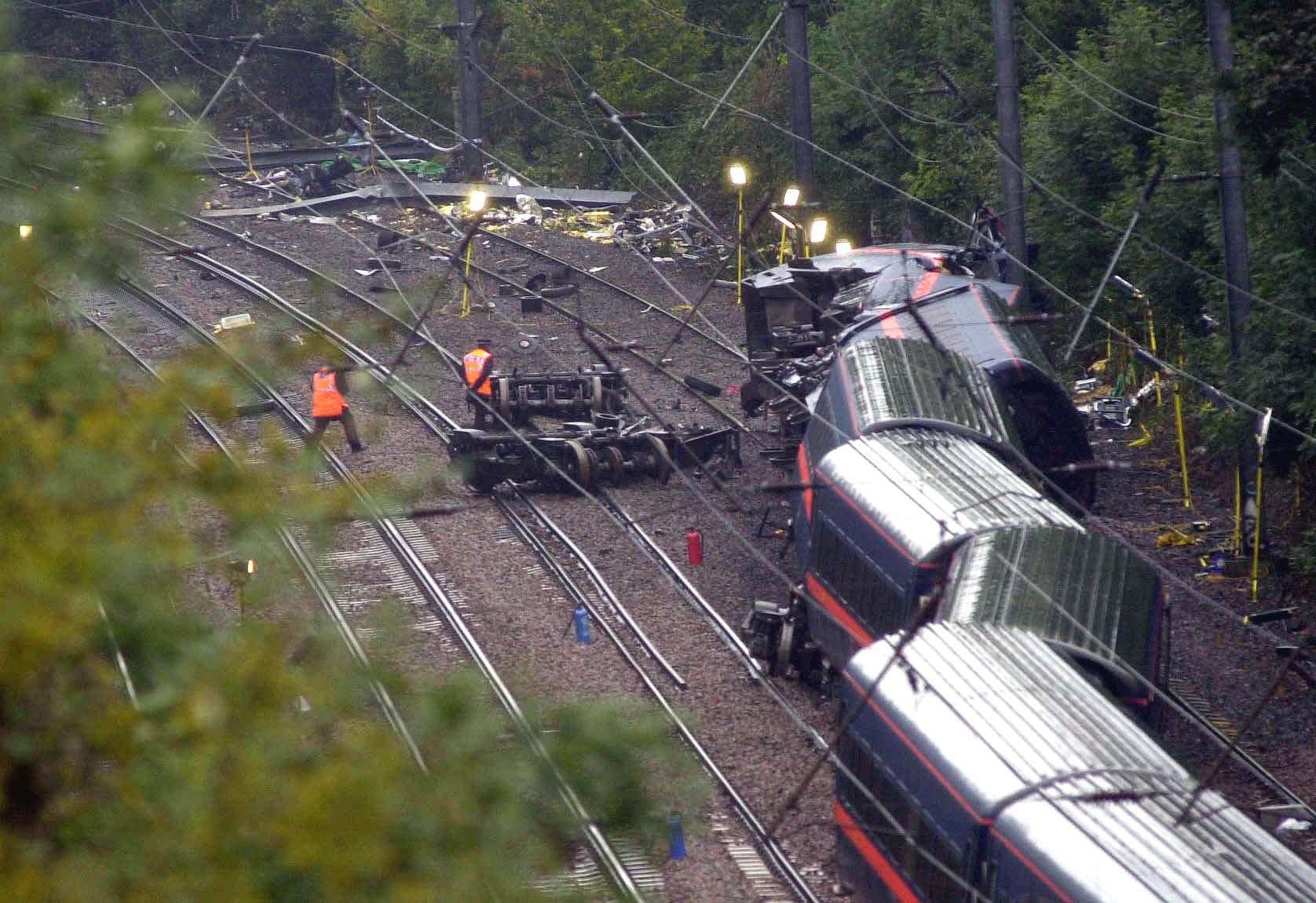 Four passengers were killed when the train derailed on October 17 2000 (Stefan Rousseau/PA)