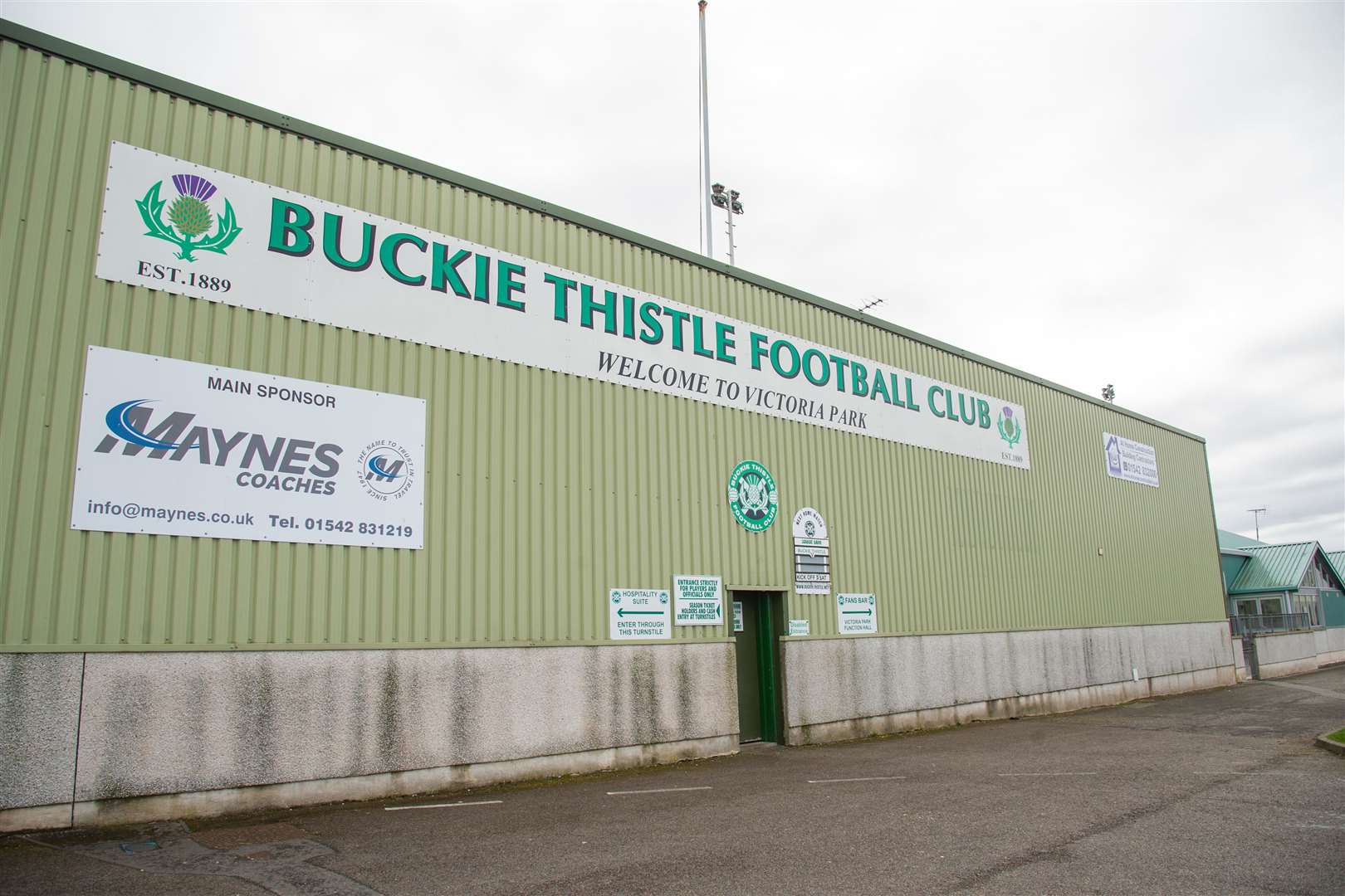 Victoria Park, the home of Buckie Thistle FC and the venue for tomorrow night's meeting. Picture: Daniel Forsyth.