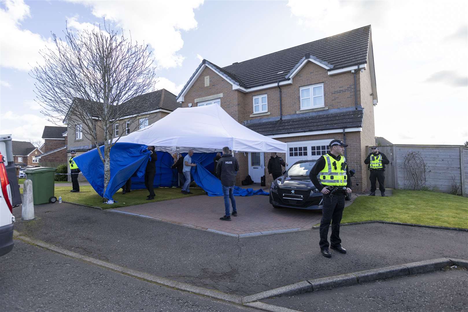 Officers from Police Scotland searched the home Nicola Sturgeon shares with her husband, former SNP chief executive Peter Murrell. (RObert Perry/PA)