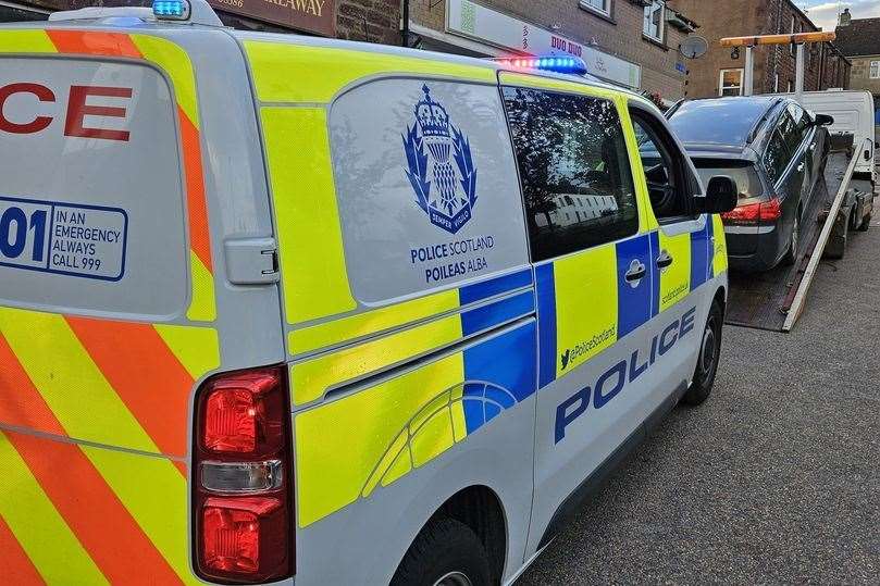 Three uninsured vehicles were removed from Turriff's roads in a 24-hour period.