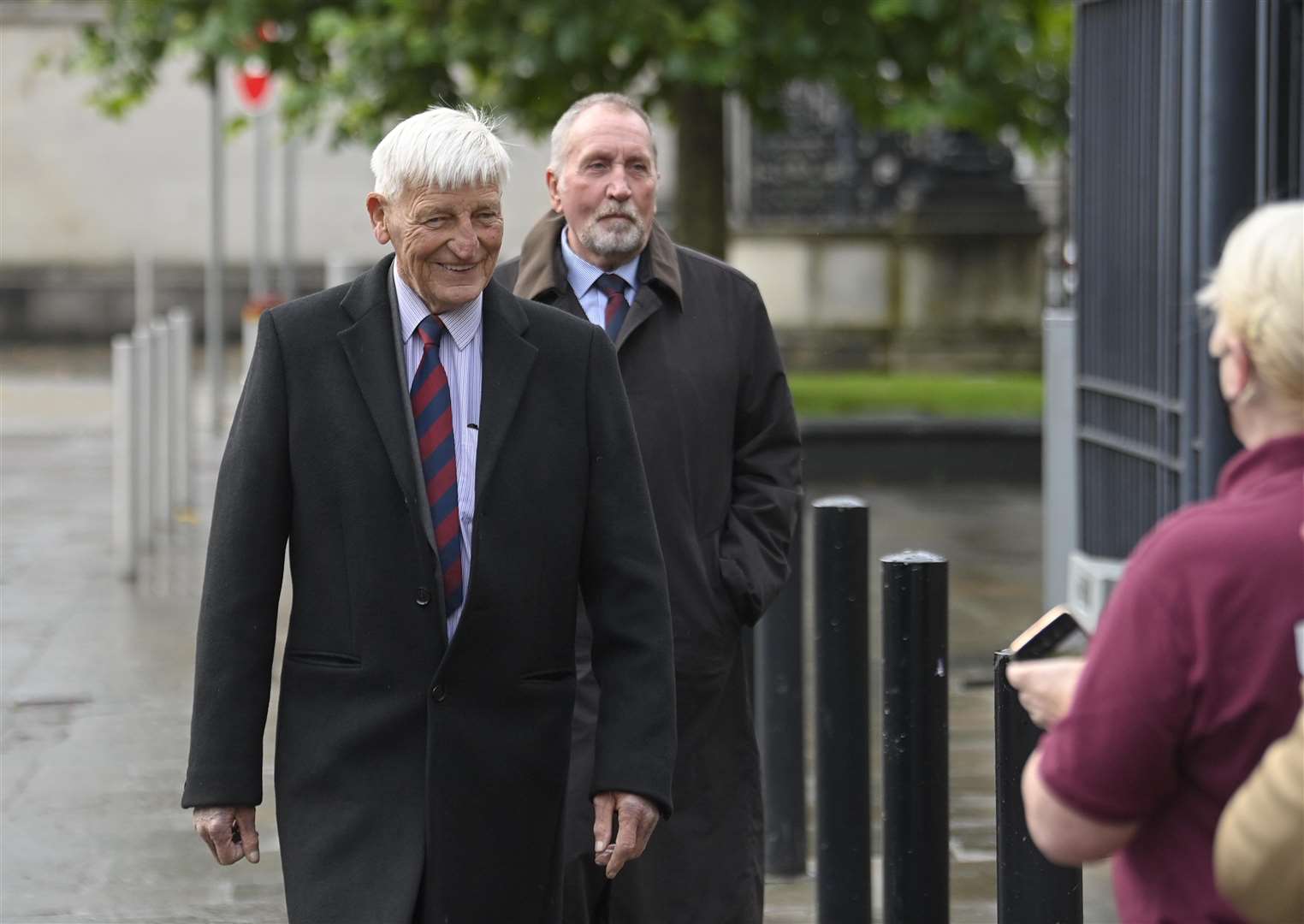 Dennis Hutchings arrives at Laganside Courts, Belfast (Mark Marlow/PA)