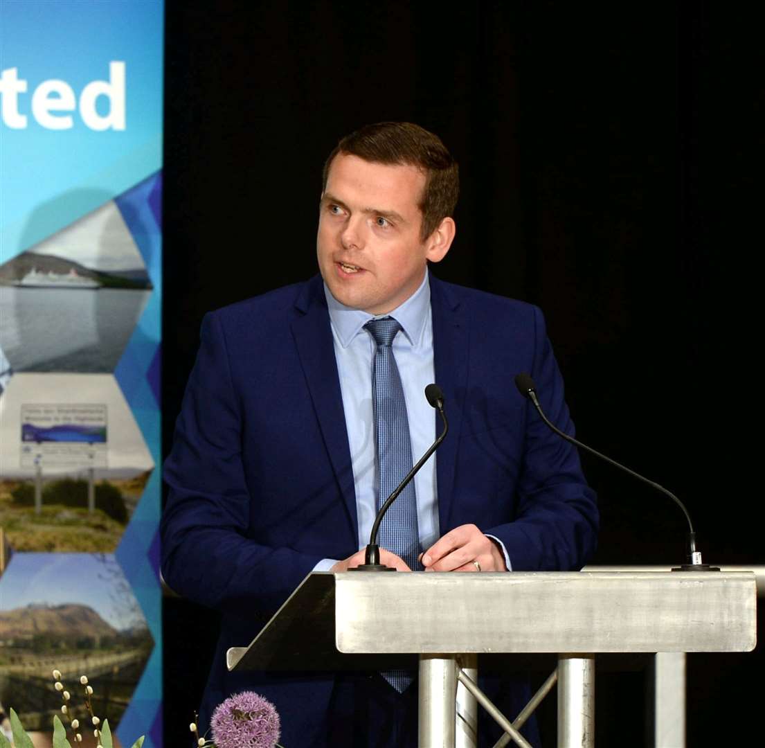 Scottish Conservative Party leader and Highlands and Islands MSP Douglas Ross. Picture: James Mackenzie