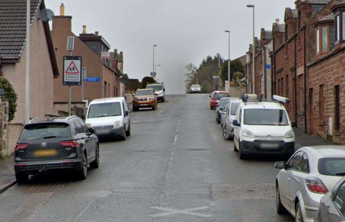 Market Street in Turriff is used by HGV vehicles head to industrial premises and the B9025.