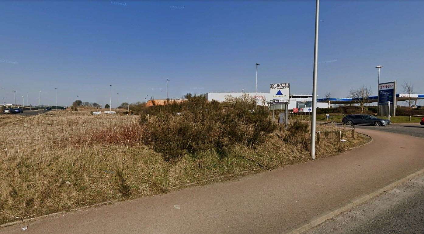 The site is located on Castle Road, next to the existing petrol station.