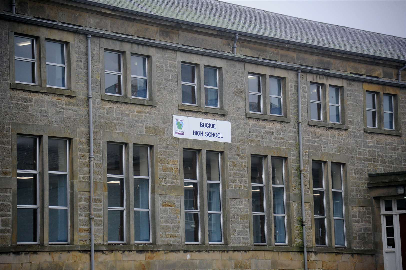 Buckie Community High School is one of the Moray schools closed due to the effects of Storm Otto. Picture: Becky Saunderson