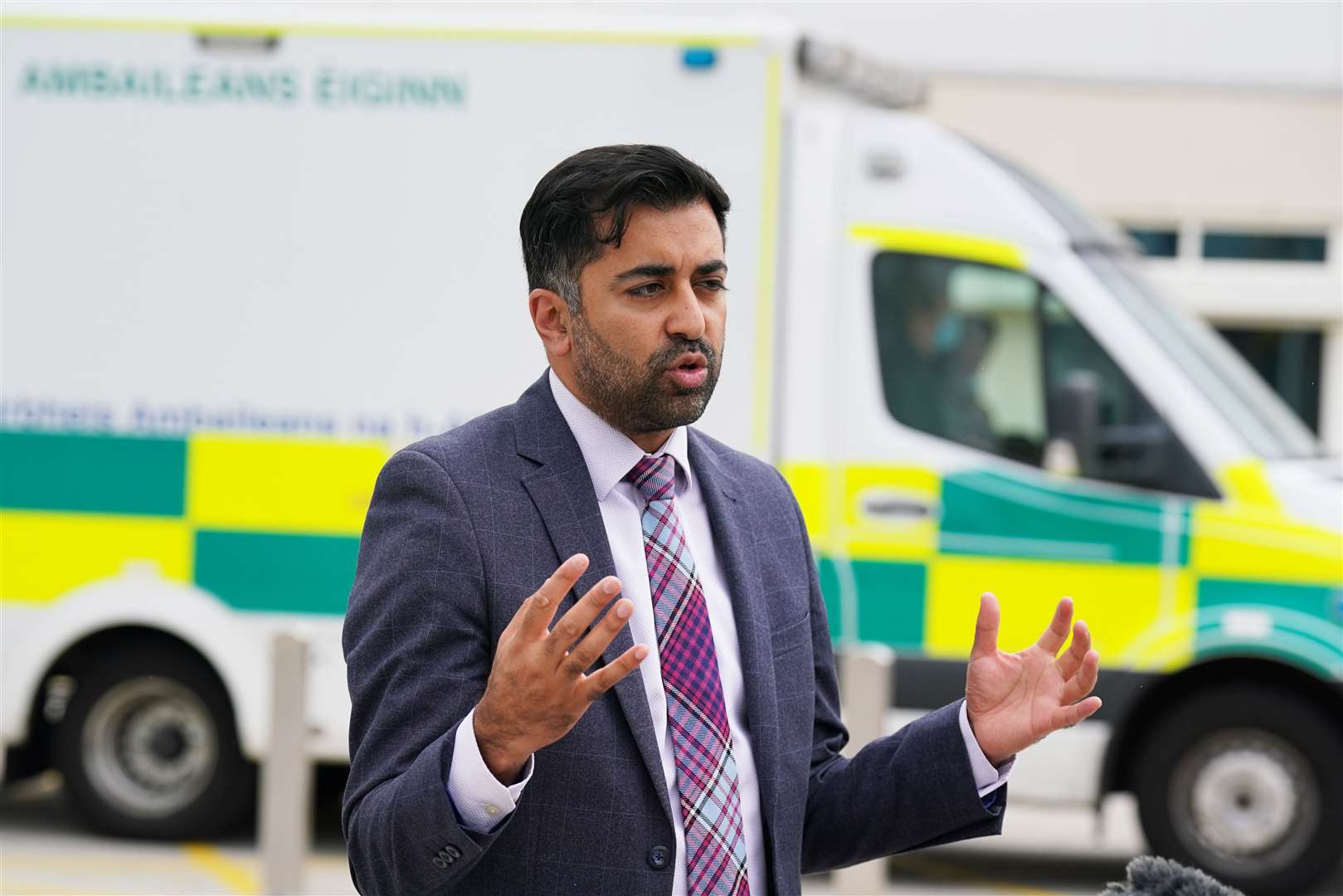 Humza Yousaf mentioned the public health impact of the bin strike (Andrew Milligan/PA)