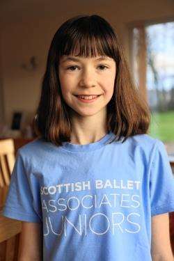 Charlotte Stewart has been training with Scottish Ballet since August.