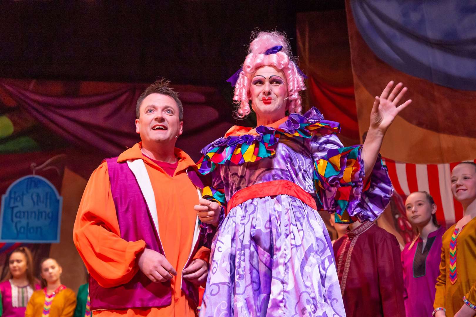 Ricky Garden and Gavin Davidson in the 2018 production of Aladdin.