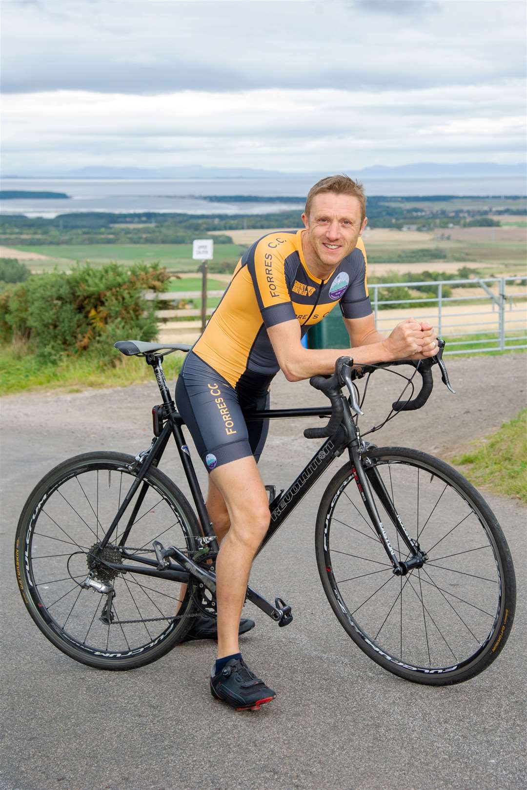 Forres cyclist Steve Sharpe only decided to take on the Everesting challenge on Sunday, and was on Califer Hill the next day. Picture: Daniel Forsyth.