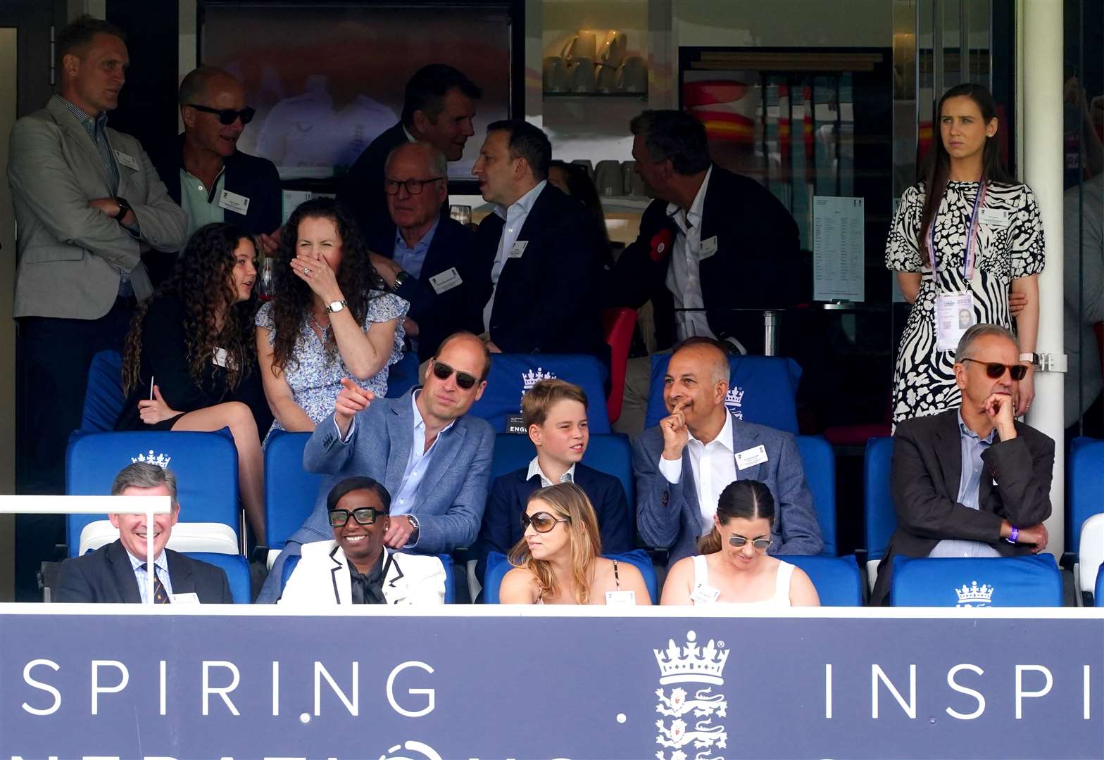 The Prince of Wales pointed out a number of plays to his nine-year-old son, Prince George (Mike Egerton/PA)