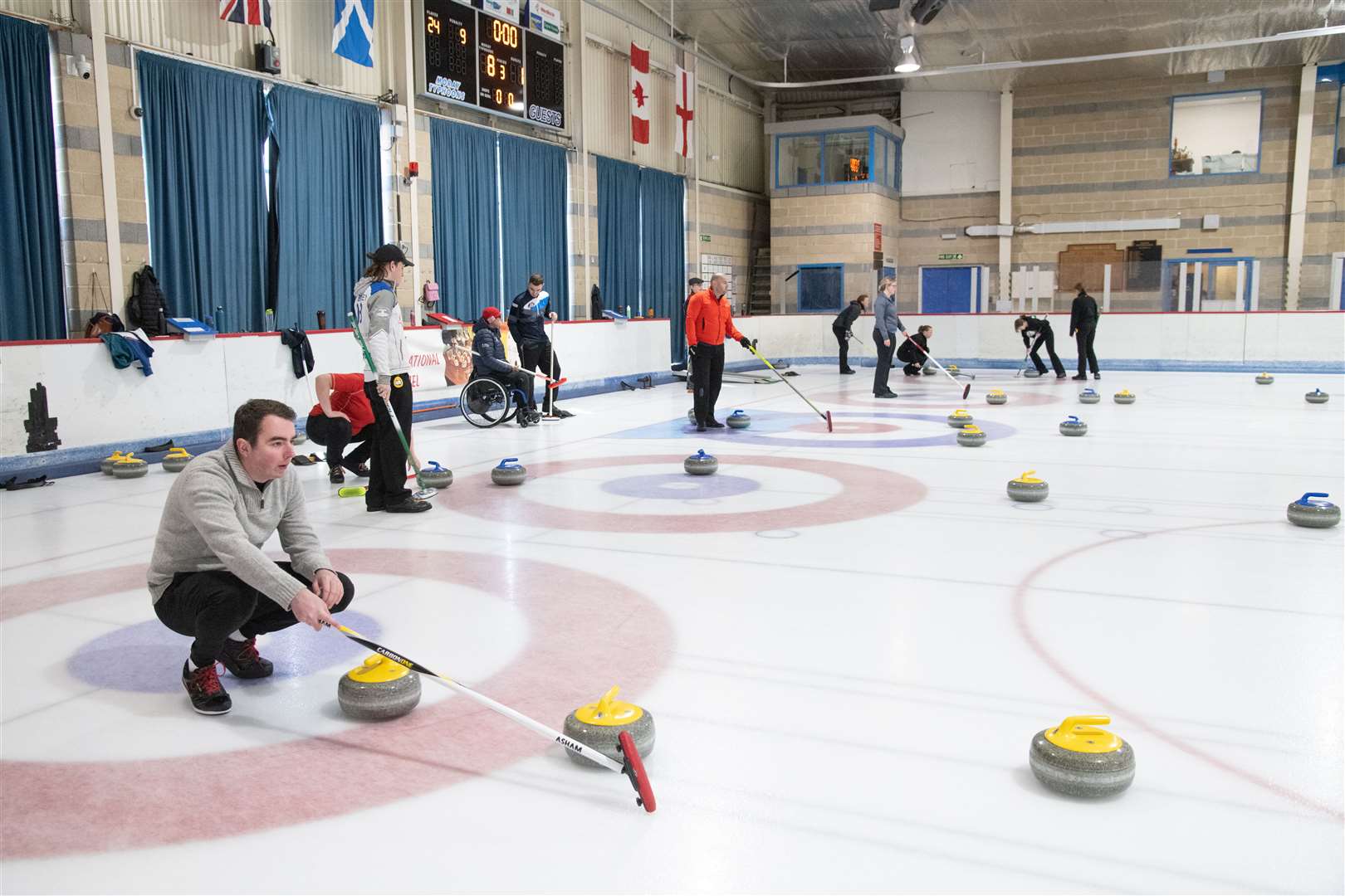 Moray curling action. Picture: Daniel Forsyth..