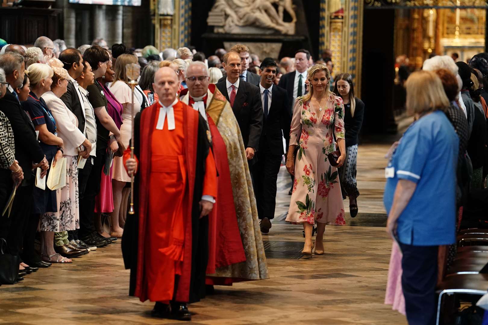 The Prime Minister and Duke and Duchess of Edinburgh attended the service (Jordan Pettitt/PA)