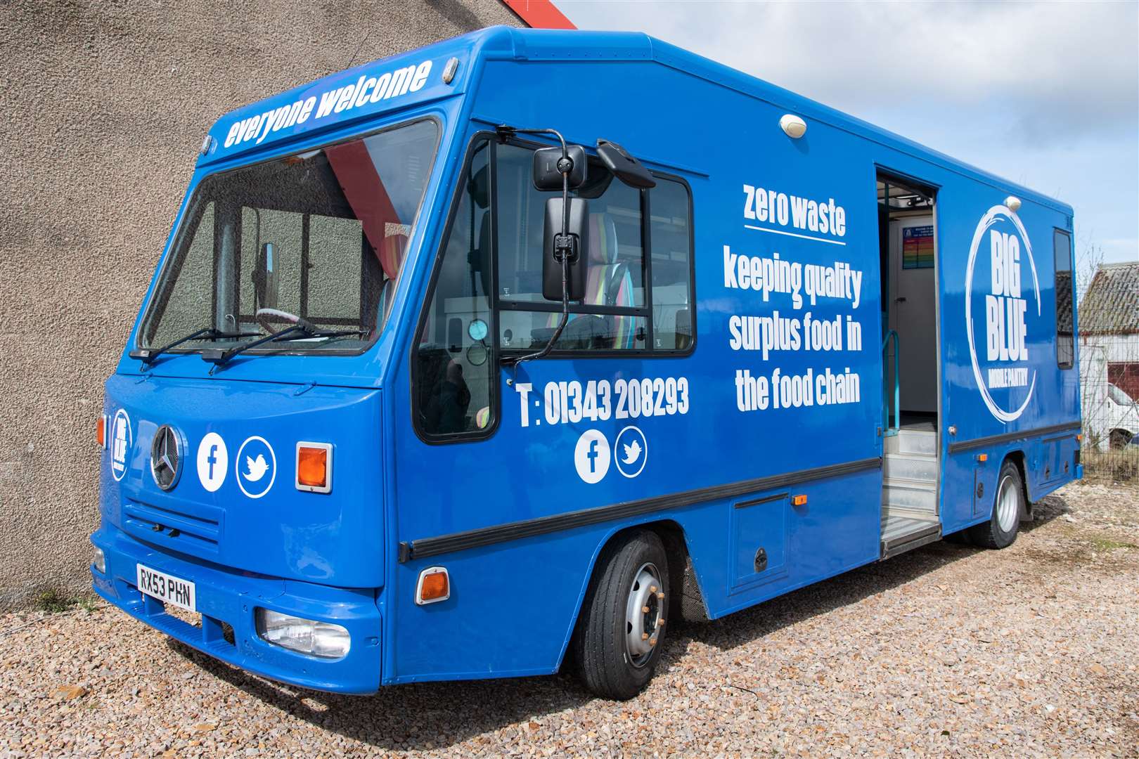 Launch of the 'Big Blue Mobile Pantry' Bus...Picture: Daniel Forsyth..