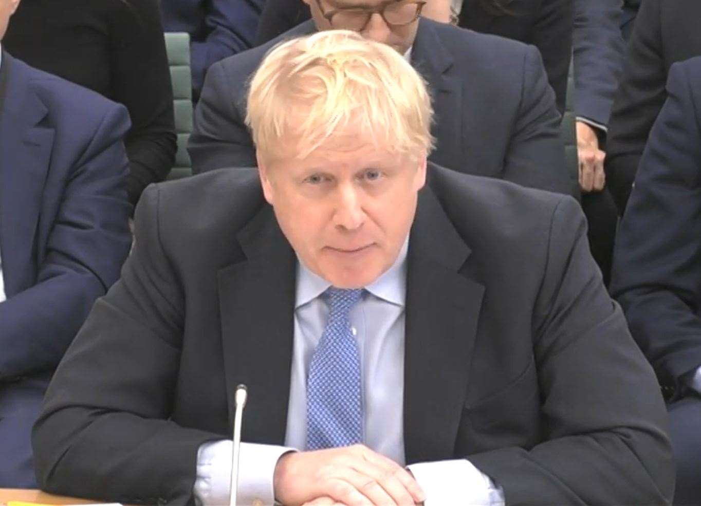 Boris Johnson giving evidence to the Privileges Committee (House of Commons/UK Parliament/PA)