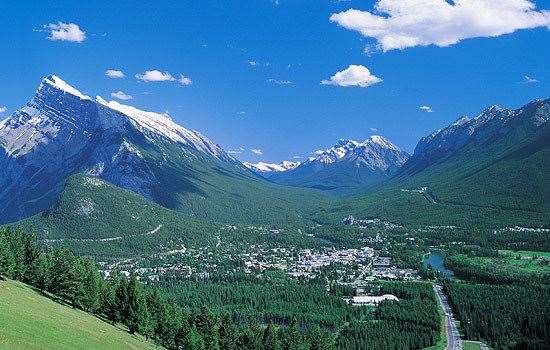 Banff in Canada is situated in the picturesque Rockies in Alberta.