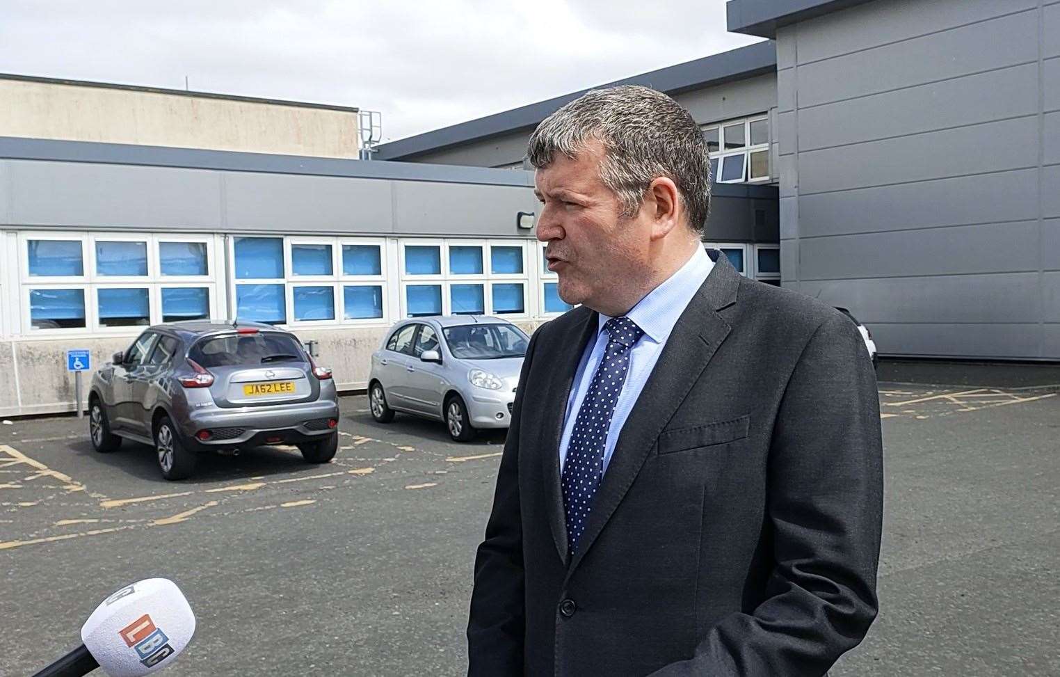 Headteacher Andrew Sharkey said pupils and staff are being offered support (Ryan McDougall/PA)