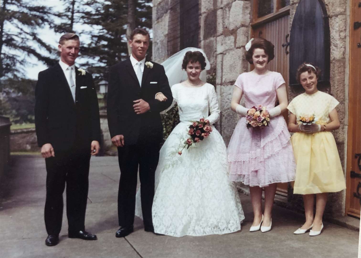 The wedding party in 1963.