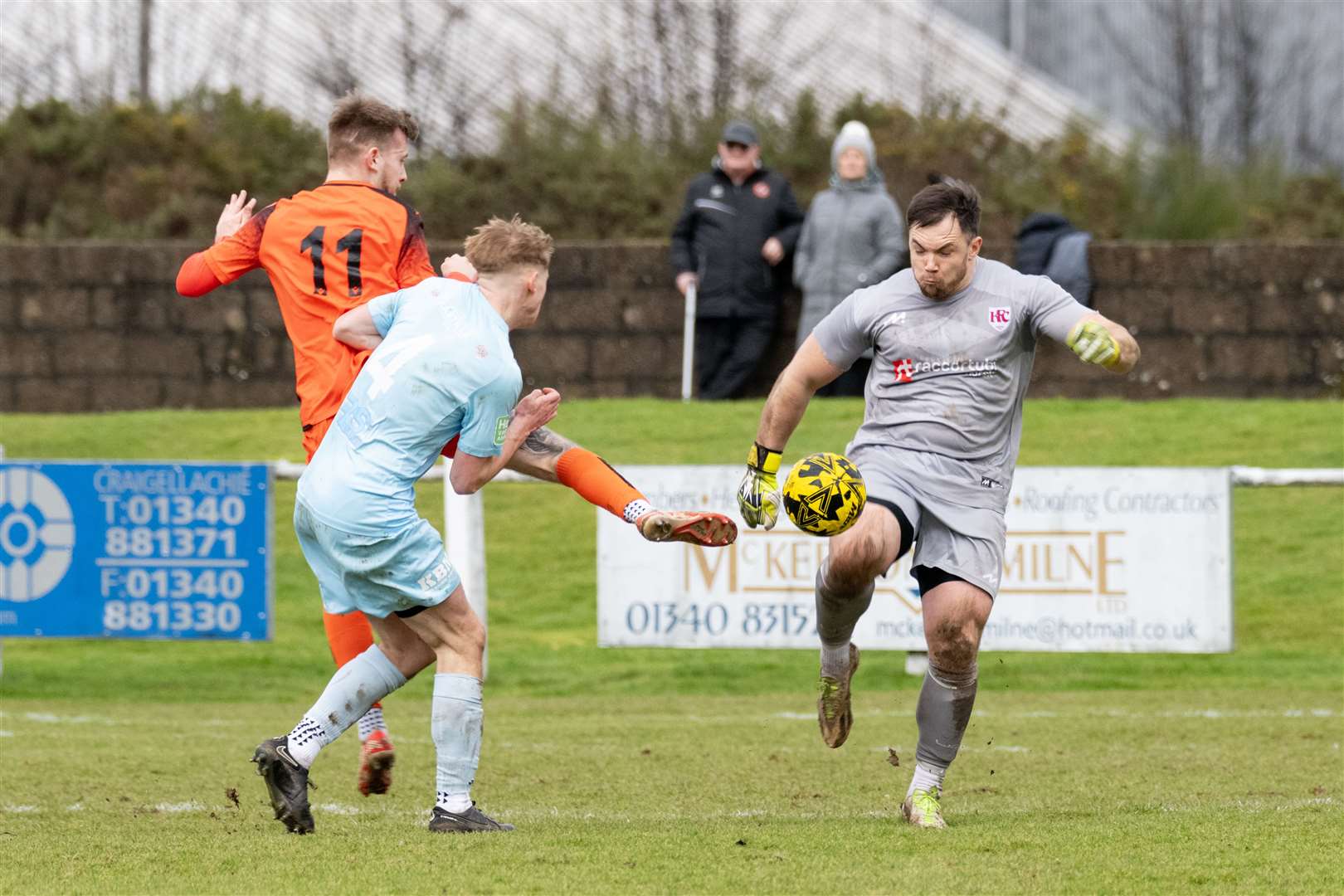 Keith's Craig Reid in action against Rothes. Picture: Beth Taylor