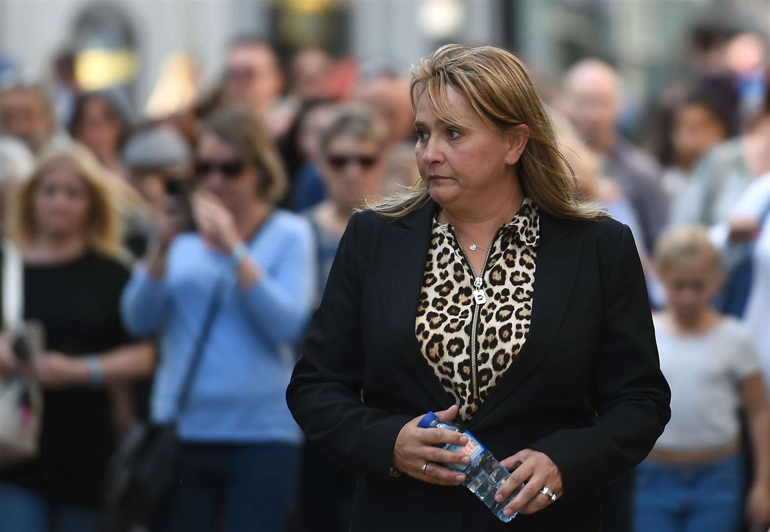 Nicola Urquhart, mother of missing Corrie McKeague, retracing her son’s final steps a year after his disappearance (Joe Giddens/PA)