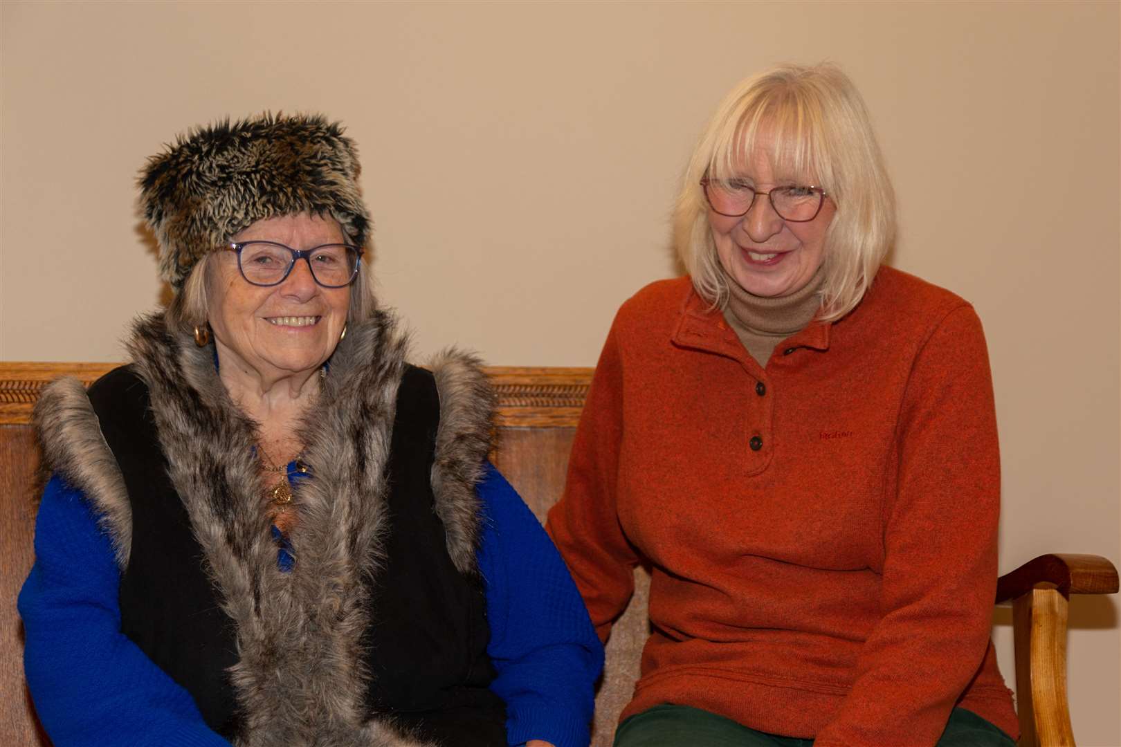 Jean Finnie and Carolyn Powell from the Huntly Development Trust at No 30 The Square...Picture: Elaine Esson