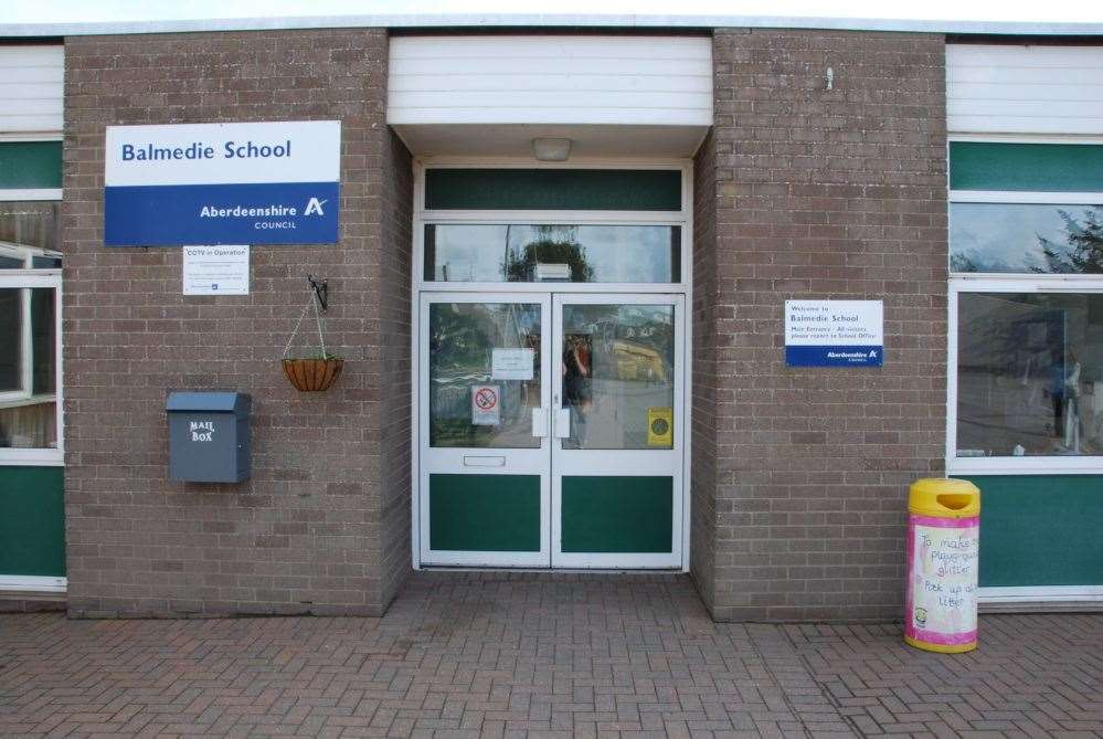 Balmedie Primary School was one of the sites most affected.