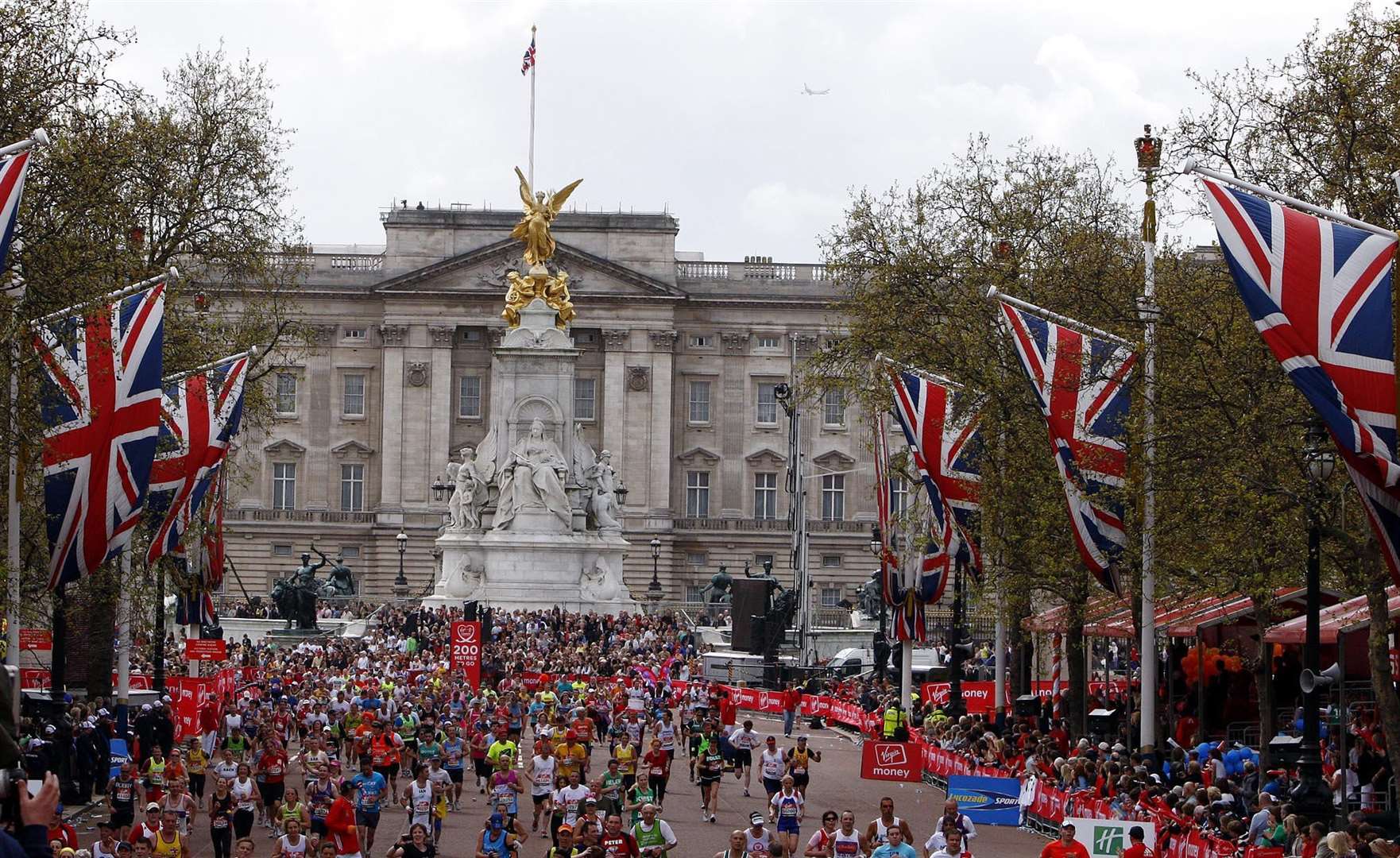 Runners will pass Buckingham Palace before reaching the finish line on the Mall (Sean Dempsey/PA)