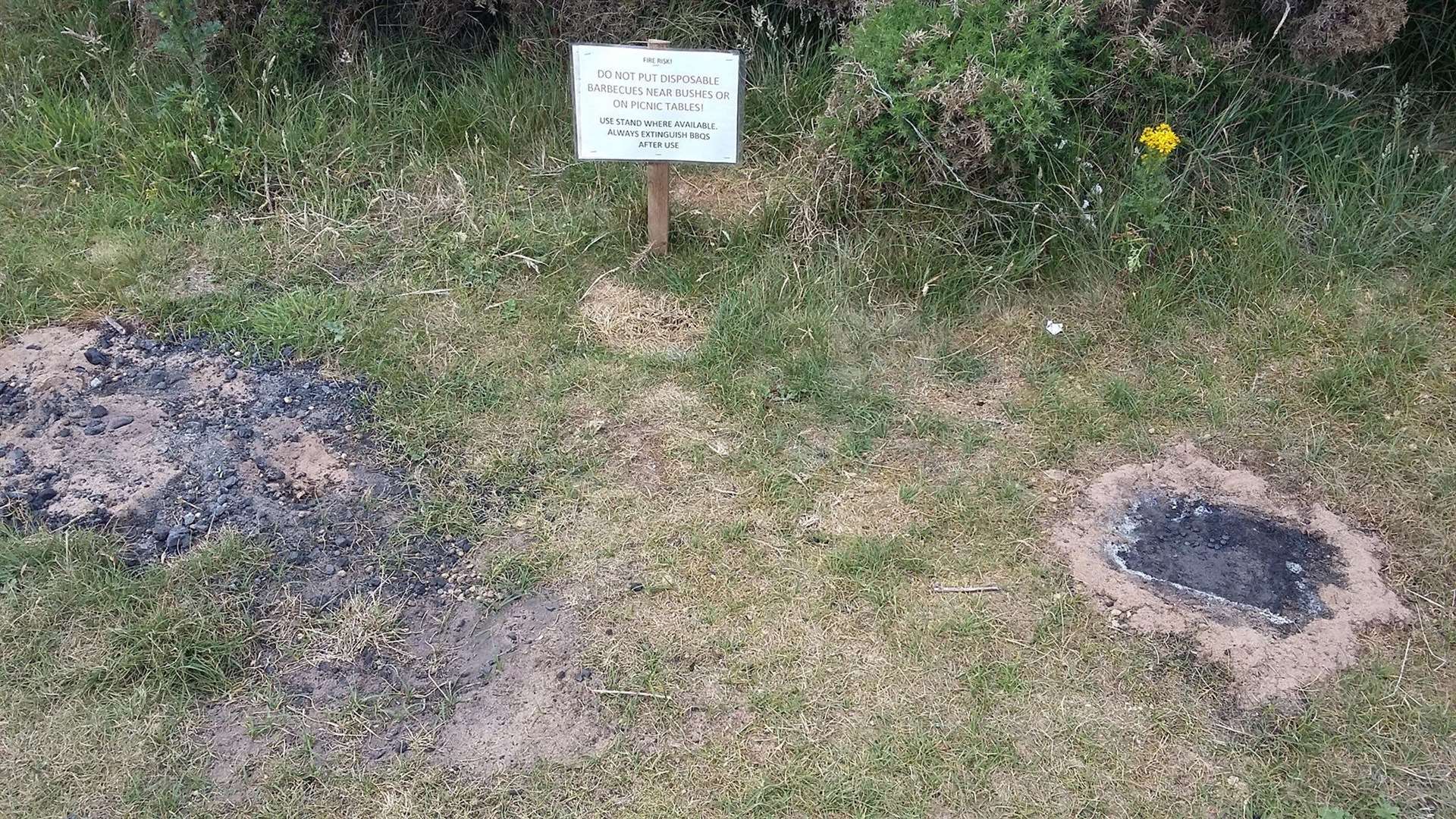Disposable barbecues have caused issues at Balmedie