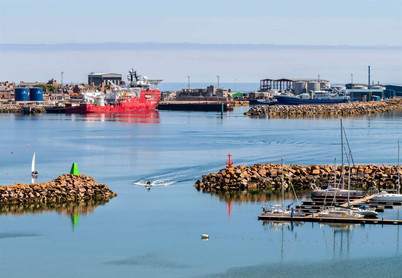 A seven-year regeneration programme in Peterhead has been completed.