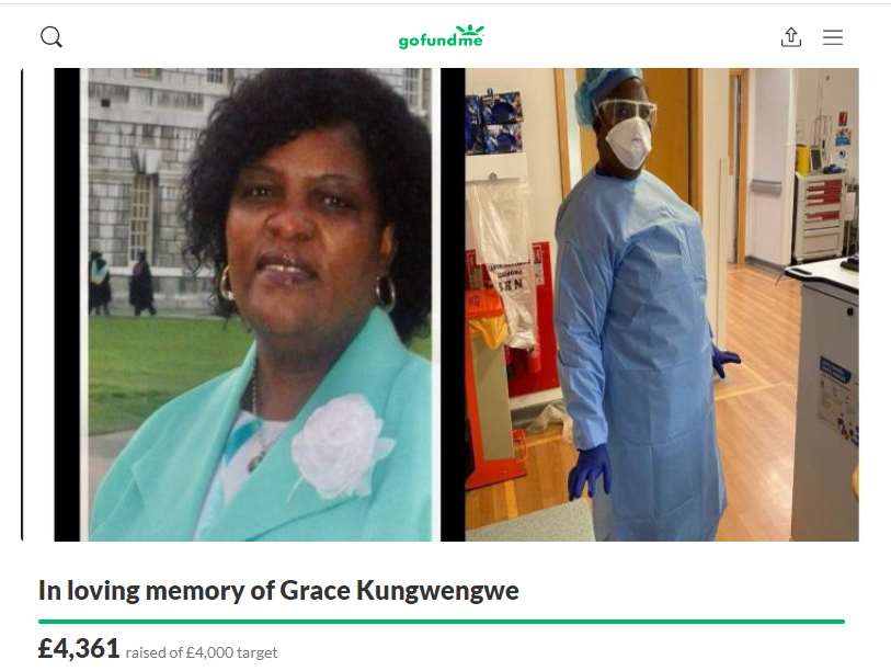 A fundraising page has been set up in Grace Kungwengwe’s memory (GoFundMe/PA)