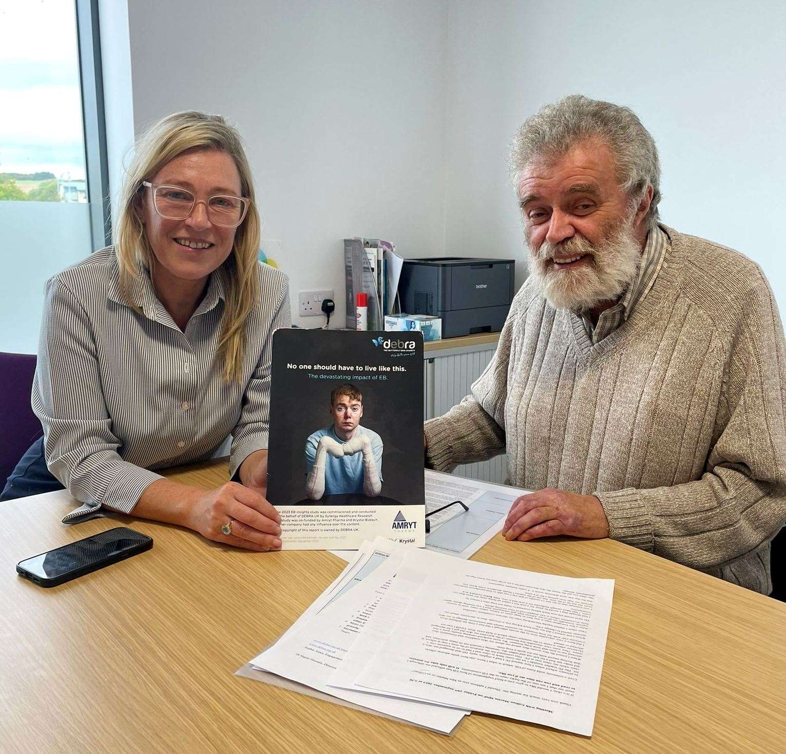 Earlier this month I was able to meet with my constituent John McKenzie who was keen to highlight the work he has been doing with the charity Debra.