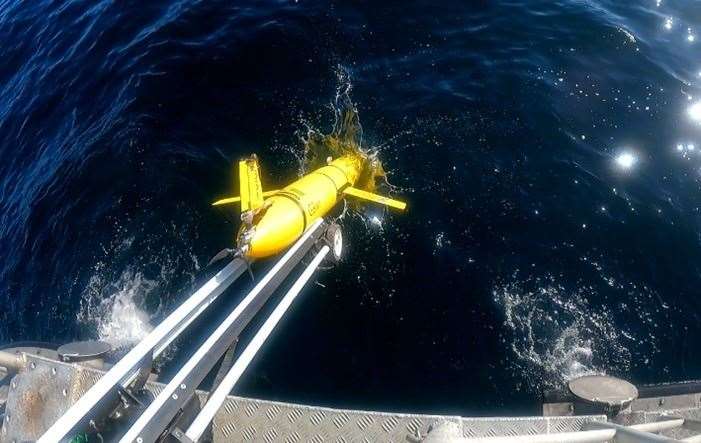 Marine gliders will travel through the North Sea gathering data. Picture: National Oceanography Centre