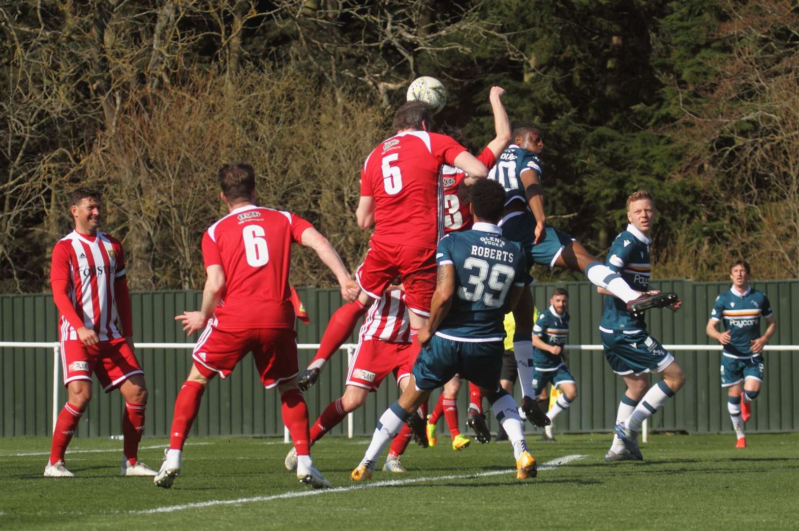 Formartine faced Motherwell at a sunny North Lodge Park. Picture: Kyle Ritchie.