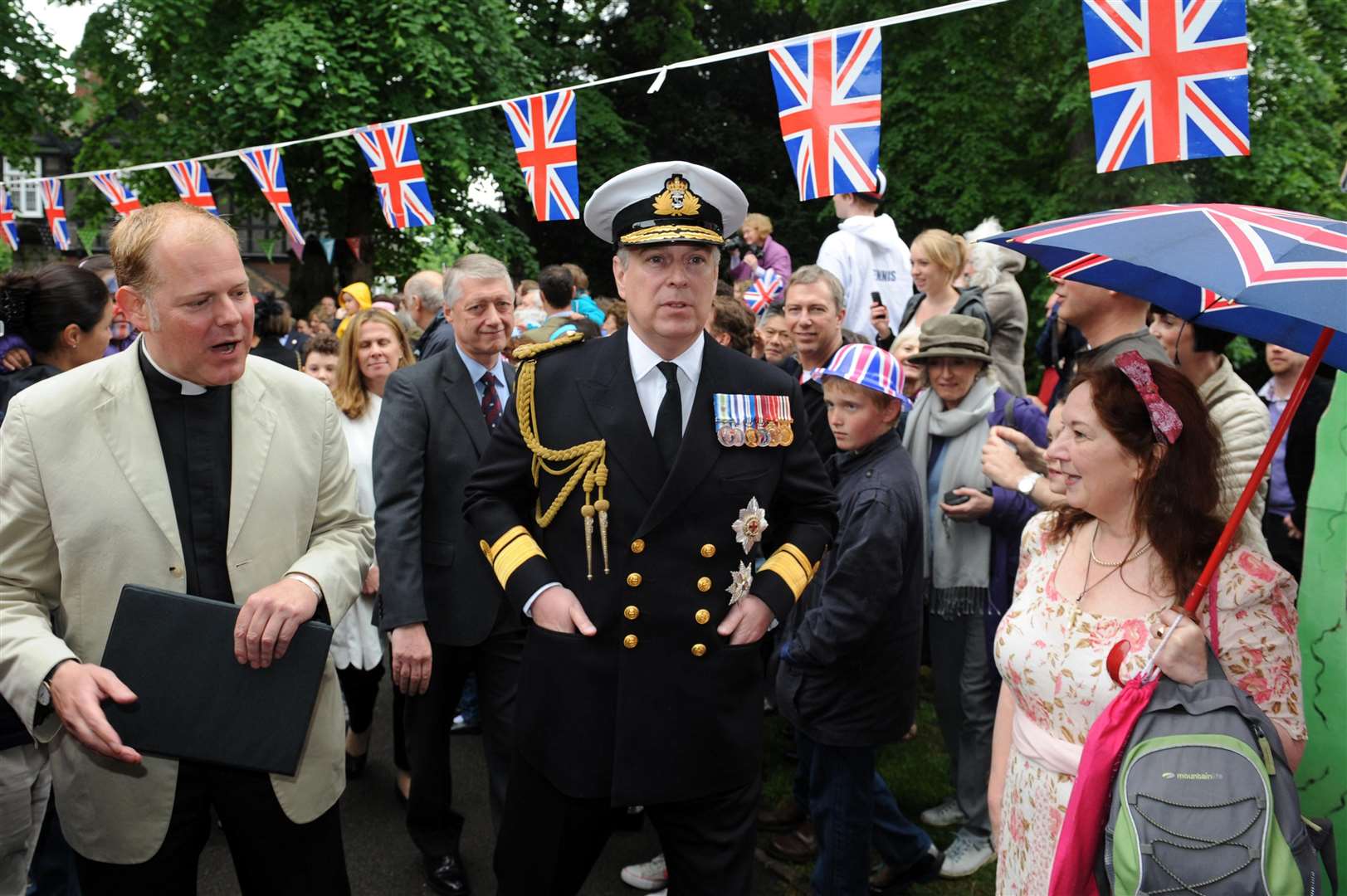 The Duke of York visiting a Big Jubilee Lunch at All Saints Church, Fulham, as part of the Diamond Jubilee celebrations in 2012 (Matt Grayson/Fulham Chronicle/PA)