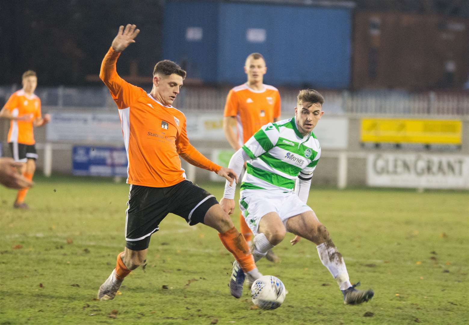 Sam Morrison (right) will soon return from injury for Buckie Thistle.