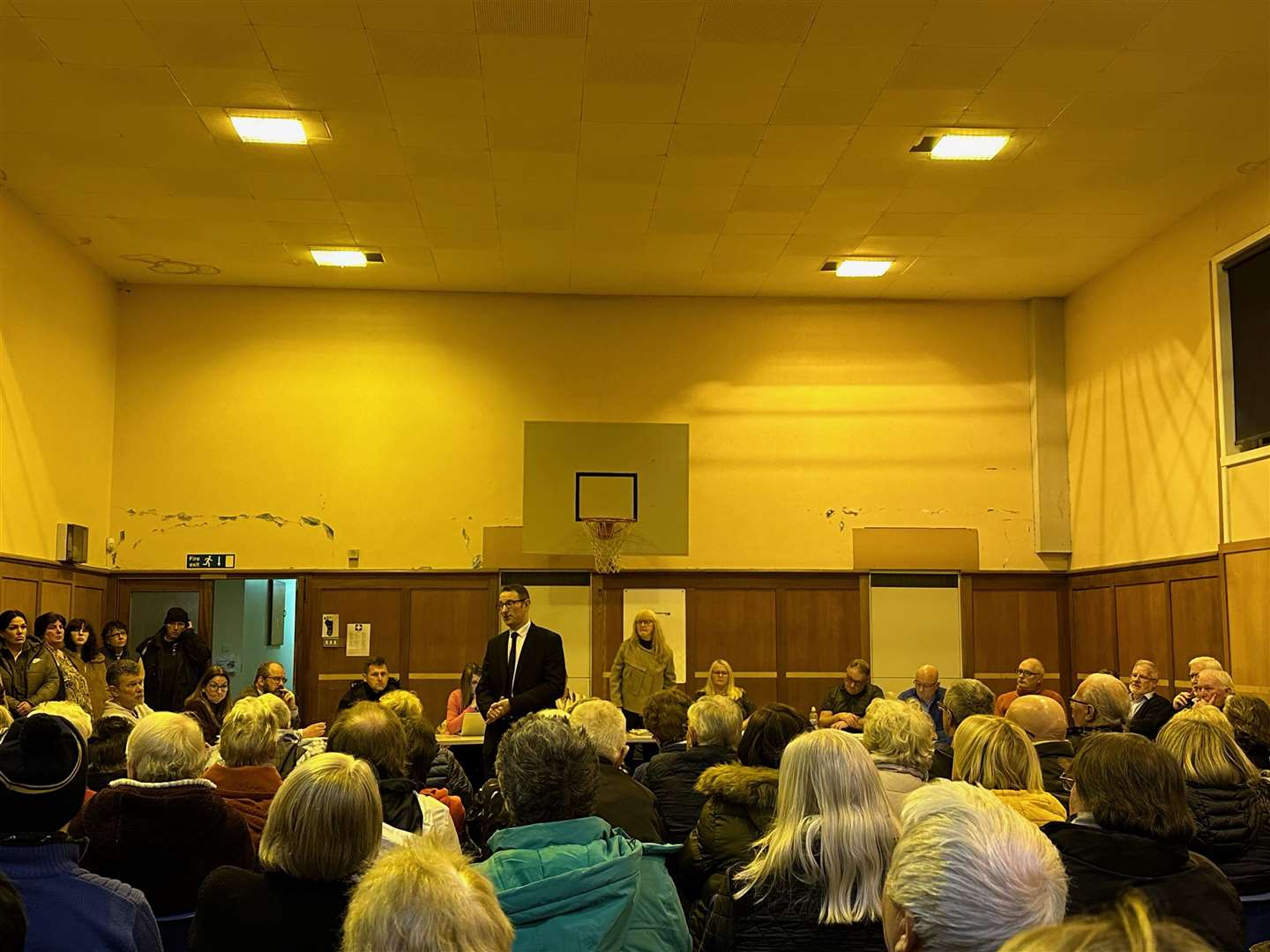 Aberdeenshire Council's head of planning and economy Paul Macari spoke at the meeting.