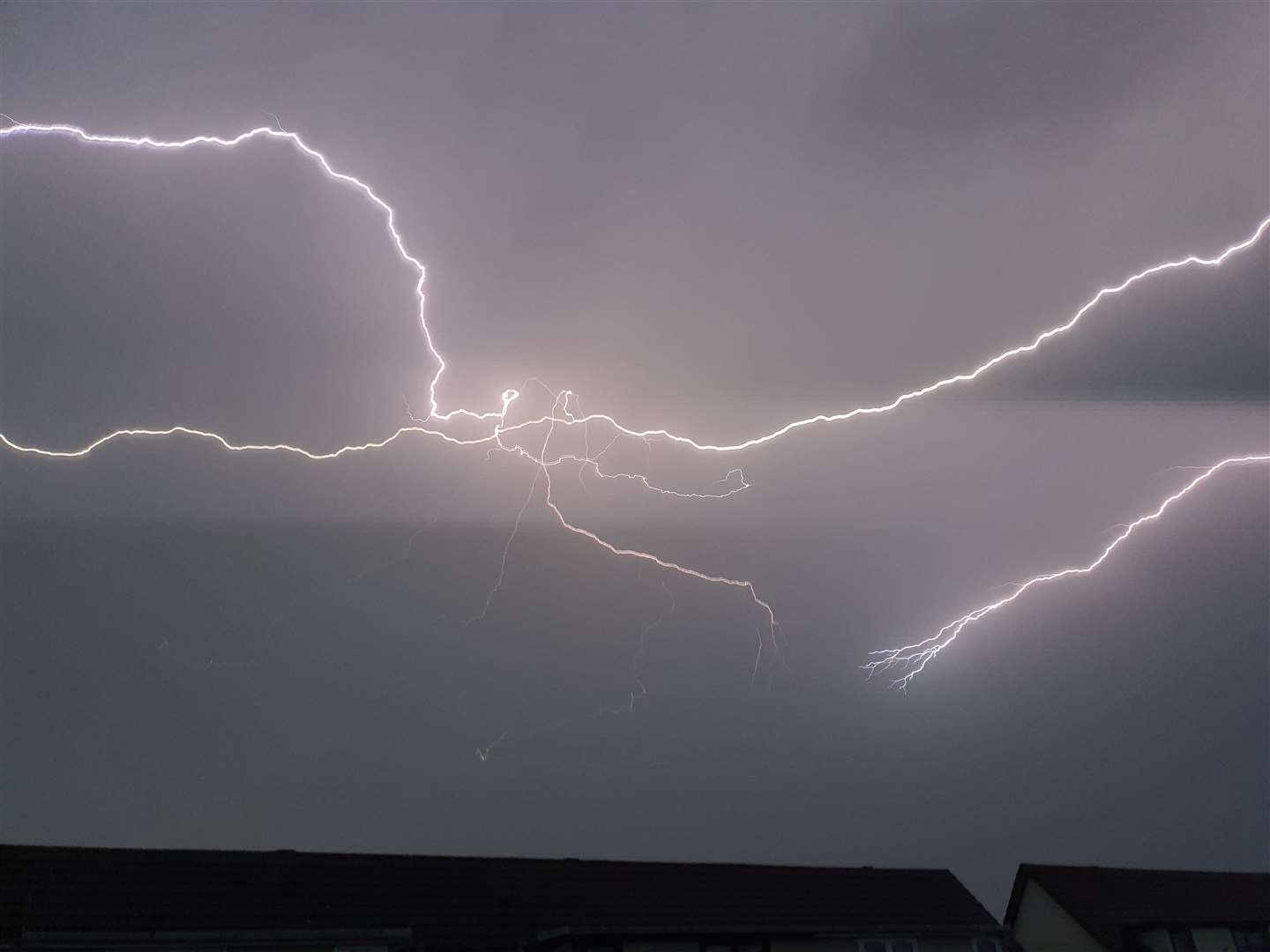 An electric sky over Mosstodloch at 5am today. Picture: Jan Evans
