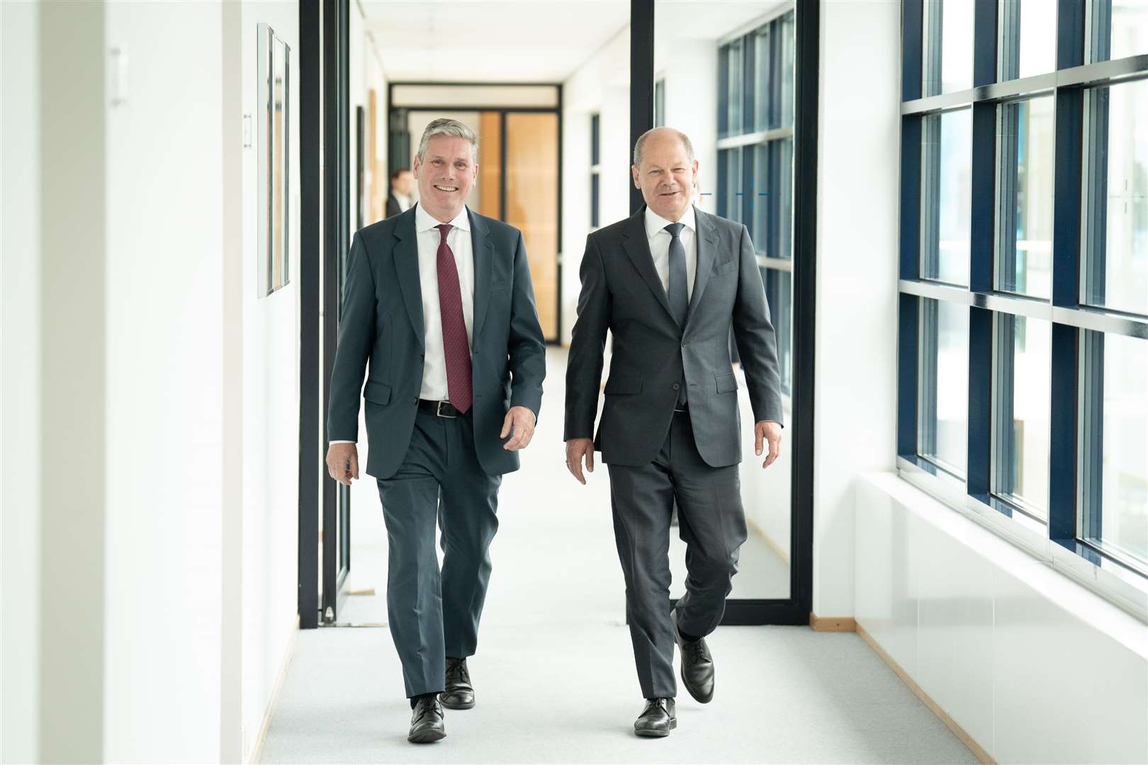 Sir Keir Starmer and Chancellor Olaf Scholz discussed Brexit and Ukraine during their meeting in Berlin (Stefan Rousseau/PA)
