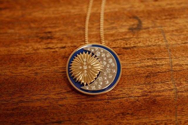 The pendant designed by Elaine Esson.