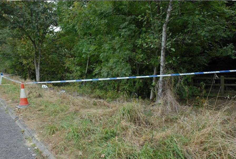 The scene where Melanie Hall’s remains were found (Avon and Somerset Police/PA)